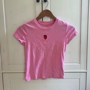 strawberry baby tee